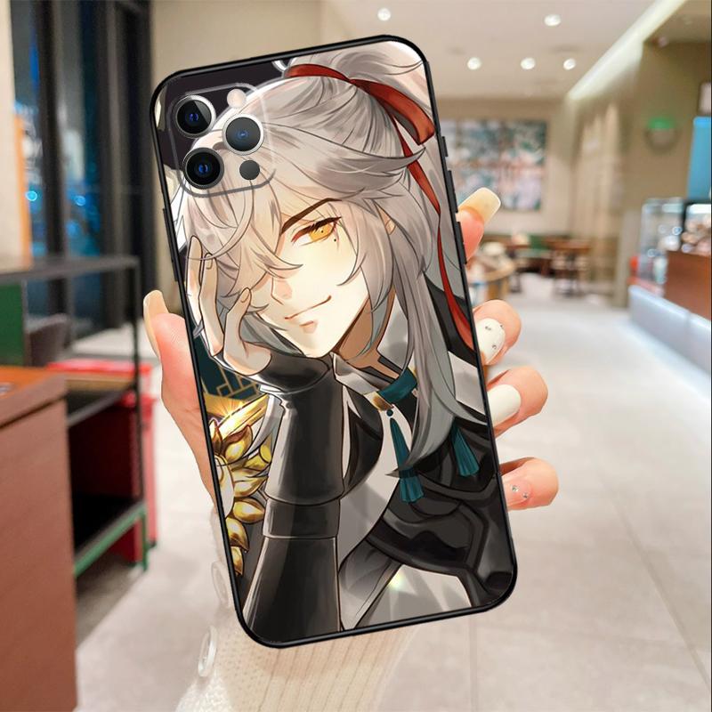

Чехол для телефона Honkai Star Rail JingYuan для iPhone 17 Air 16 14 13 11 15 Pro Max mini 15 16 Plus 16e Защитный чехол iPhone 14 Plus