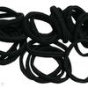 Knotless Black Elastic Bands 30p Hair Ties for Elementary School Students Hair Ties for Women Large Capacity Hair Ties Black Hair Ties