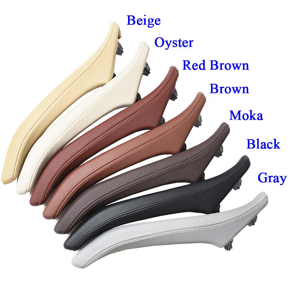 LHD RHD Car Inner Left Right Door Pull Handle Leather Assembly Set Trim Replacement for BMW 5 Series F10 F11 F18 520 523 525