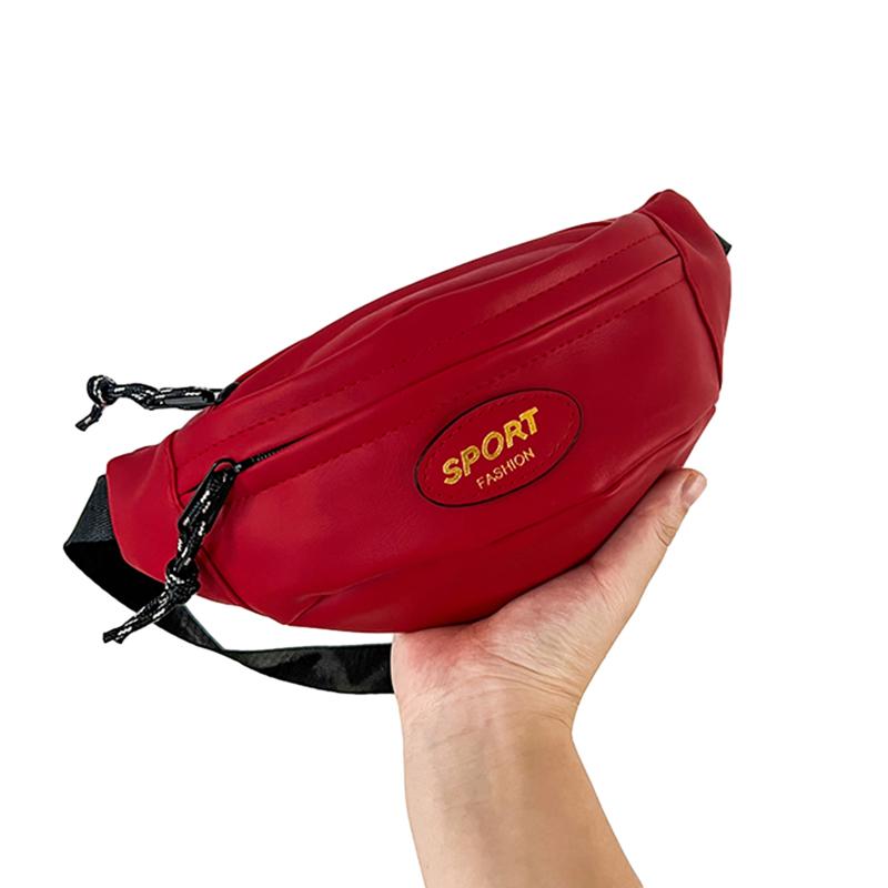 Детская сумка через плечо Простая сумка через плечо Нагрудная сумка Сумка на пояс Детские сумки красный