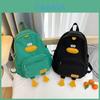 Kids Backpack Nylon Polyester Lightweight Cute Design Cross Stitching Details For Kindergarten Daily Use