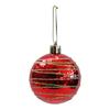 6-piece Red Christmas Ball Decoration Prop