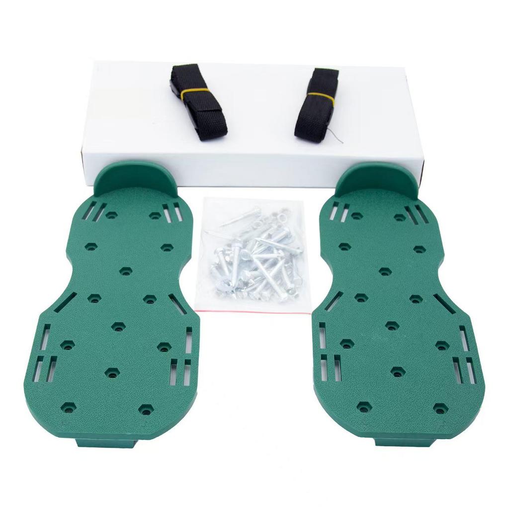 Garden Soil Aerator Shoes - Lawn Loosening, Self-Leveling, Epoxy-Coated Gardening Tools