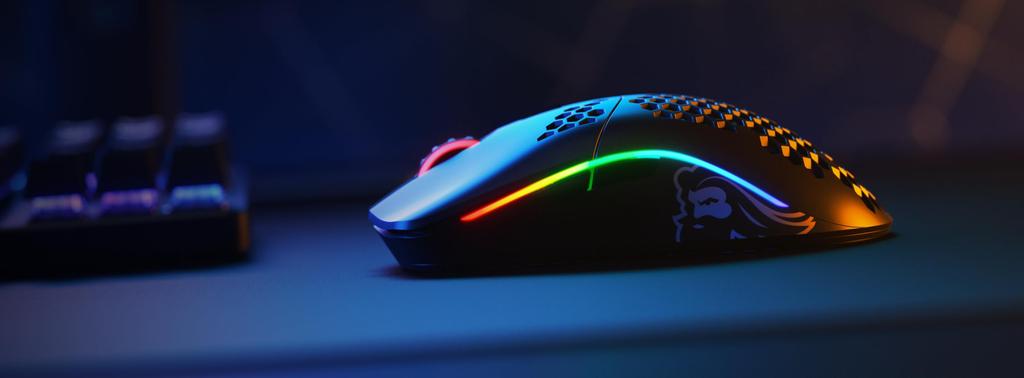 Glorious Model O Wireless Gaming RGB with 6 Programmable Buttons Mouse, Lightweight, Quiet, (69g)