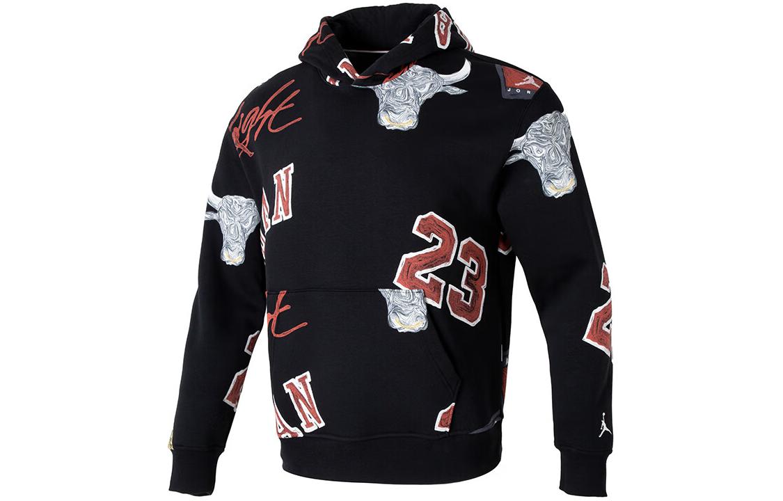Jordan Men's Black Brooklyn Fleece Pullover Hoodie Fn4546-010 Cm