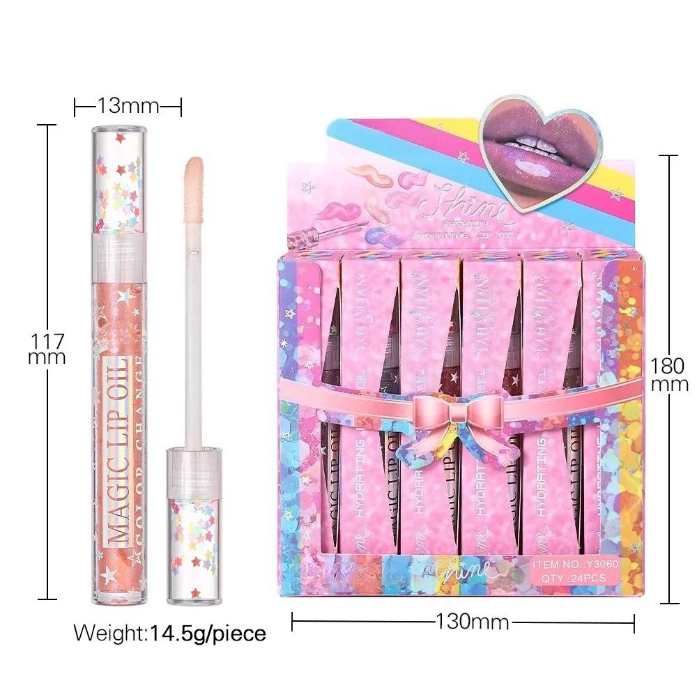 6 Farben Feuchtigkeitsspendender Diamant-Schimmer-Glitzer Lipgloss Make-up Funkelnder Glitzer Flüssiger Lippenstift Perlen-Lipgloss Sexy Lippen Heißer Verkauf