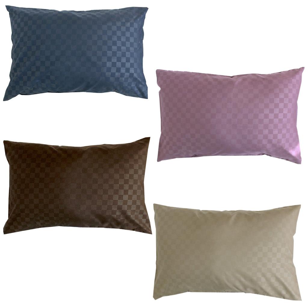 Merry Night Pillow Checkered 43 X 63 Matching Easy To Put In the Quick Wrinkle Washable Cover, Pattern, Navy, Approx. Cm, Type, Pillow, Drying,