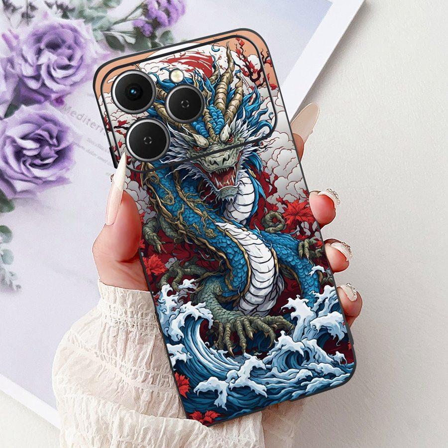 For Tecno Spark 40 Spark40 C Phone Case TPU Shell Luxury  Painted Soft Silicone Coque For Tecno Spark40C Spark 40C Back Cover