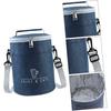 Portable Navy Insulated Lunch Bag - Oxford Cloth Thermal Cooler Tote for Camping Picnics and Travel