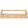 Lit extensible en bois de pin 90x200 cm - VIDAXL - A lattes - Beige