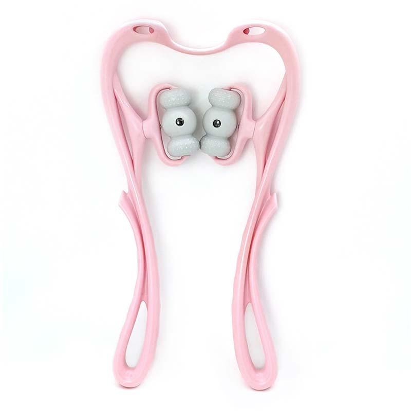 Deep Tissue Neck Massager 360 Roller For Neck Shoulder Waist Leg Foot Pain Relief Handheld Relaxer Tool
