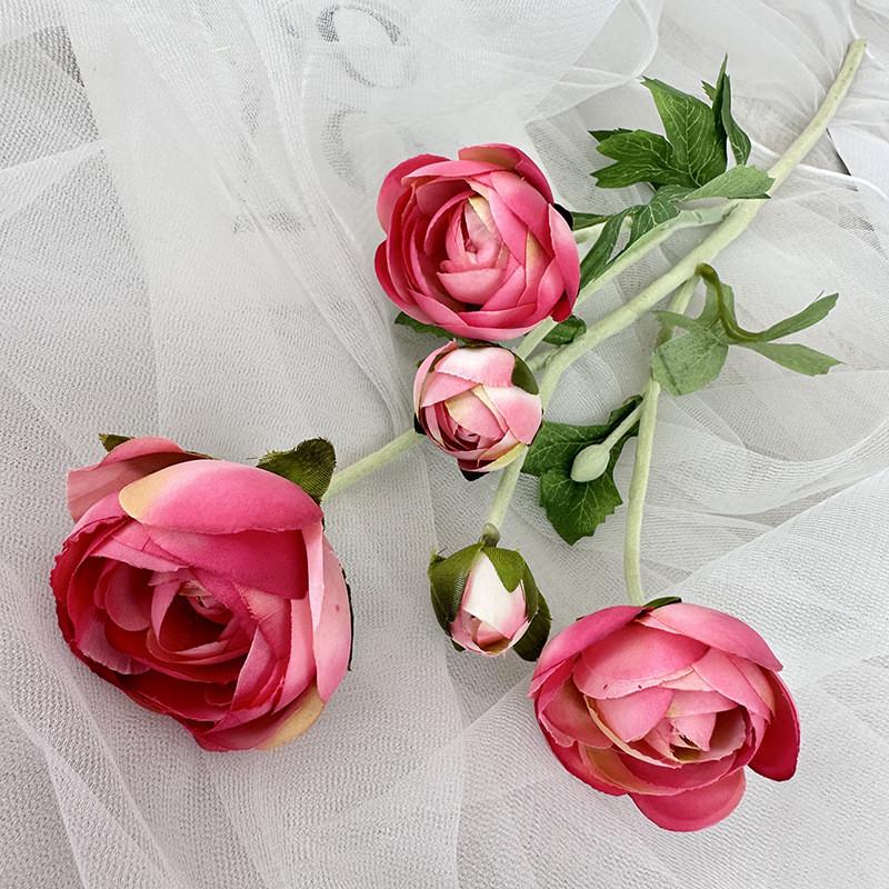 Rose Wedding Decor Artificial Flower Set With Velvet Texture For Home And Event Use