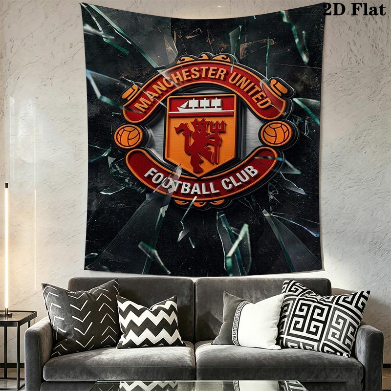 Manchester Crest Poster Bedding 1 Duvet Cover 2 Pillowcase Without Core Duvet Cover And Pillowcase Bedding Set Christmas Birthday Gift