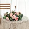 4pcs set of artificial peony garlands made of eucalyptus leaves and plastic artificial vines, used for decoration and festivals