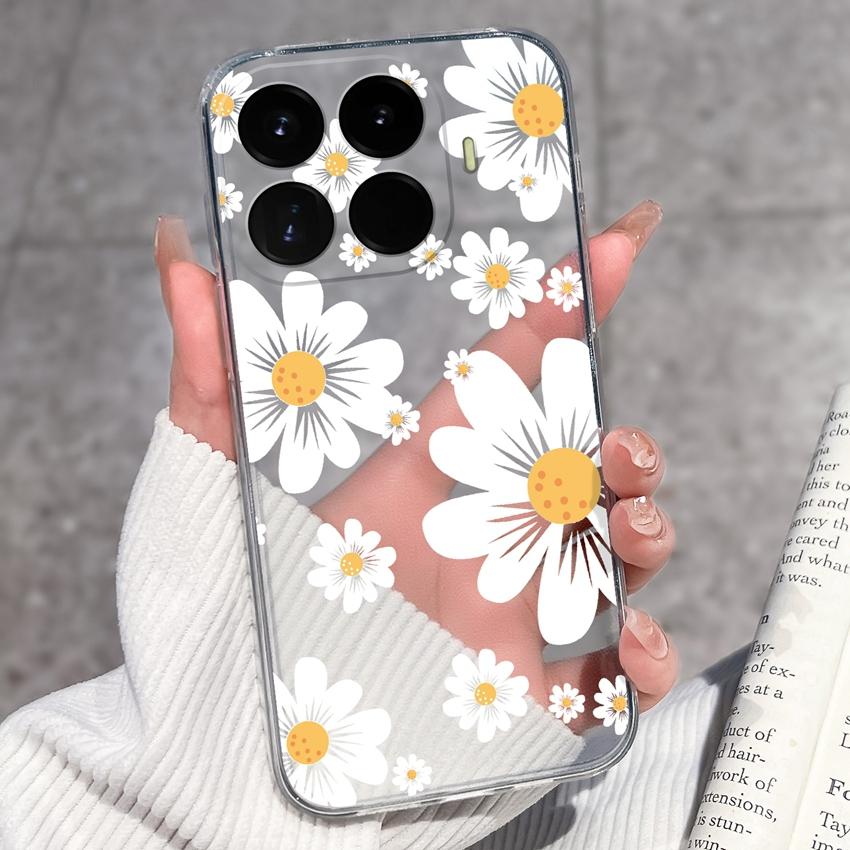 Cases For Redmi 17 17C / Xiaomi 17T Pro / 17 Pro Max 17 Ultra 17 Max Cute Girl Label Pattern Phone Covers Transparent TPU Ultrathin Lightweight Bumper