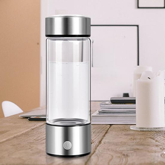 450ML Portable Hydrogen Water Bottle with New PEM And SPE Technology Healthy Water Ionizer Micro-electrolysis Water Cup