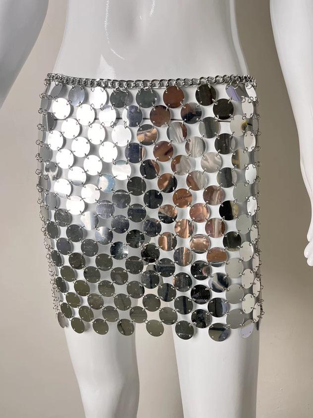 Europäischer Amerikanischer Punk-Stil Paillettenrock