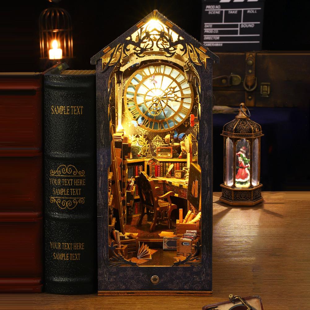 DIY Detective Books Nooks Kit With Sensor Light Personalized Decorative Handicrafts For Bookshelf
