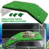 Schildkröten Sonnenplattform Ruheplatz Simulation Habitat Rasen Rampe Schildkröten Dock Schwimmende Insel Reptilien Terrarium Aquarium Zubehör