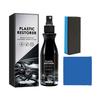Agent de réparation de plastique pour voiture, protection intérieure, anti-rayures, avec chiffon, éponge, kit de revêtement de reconditionnement de pièces en plastique pour réparation de plastique automobile