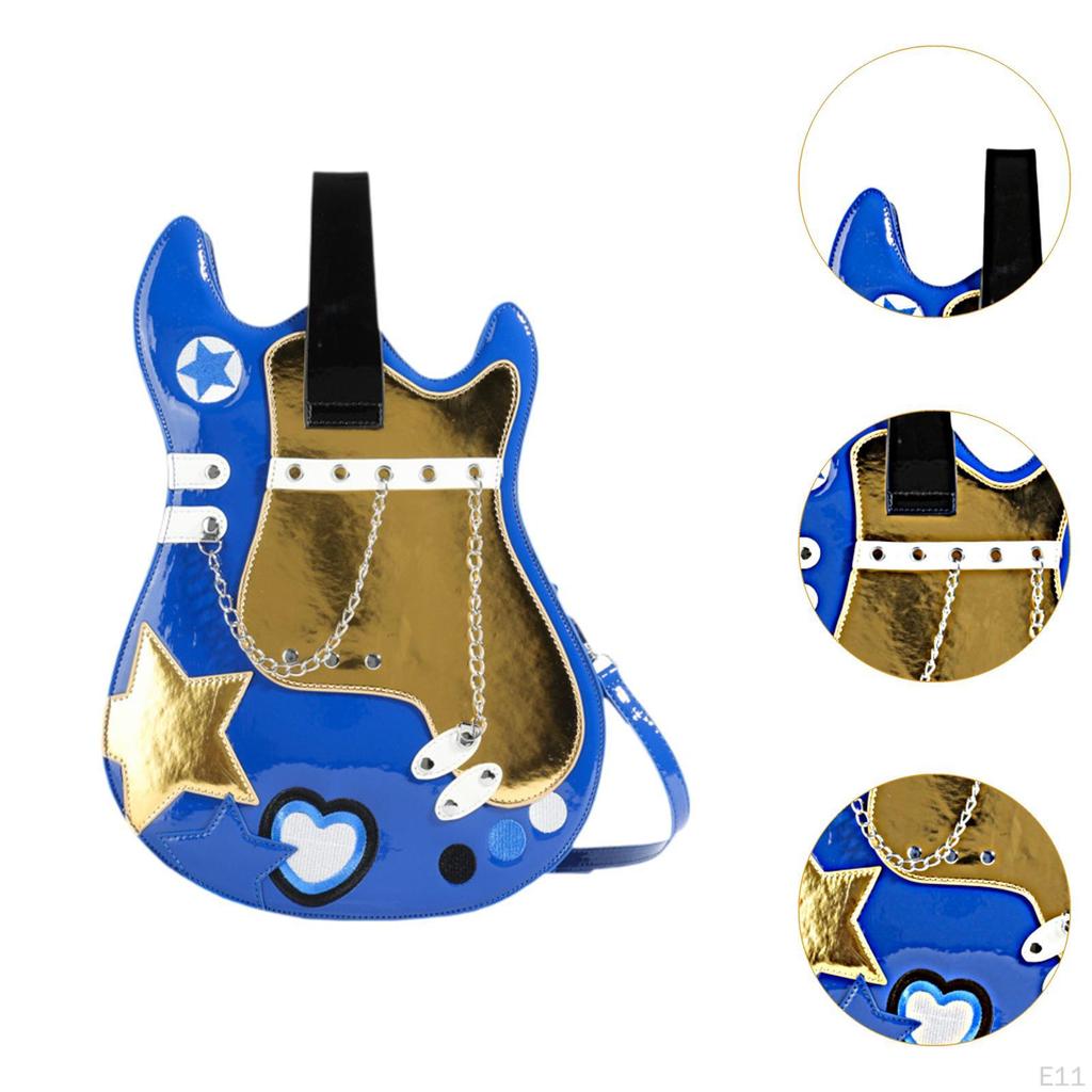 Gitarrenförmiger Rucksack Kreative Mode Handtasche für Dating Arbeit Urlaub Party