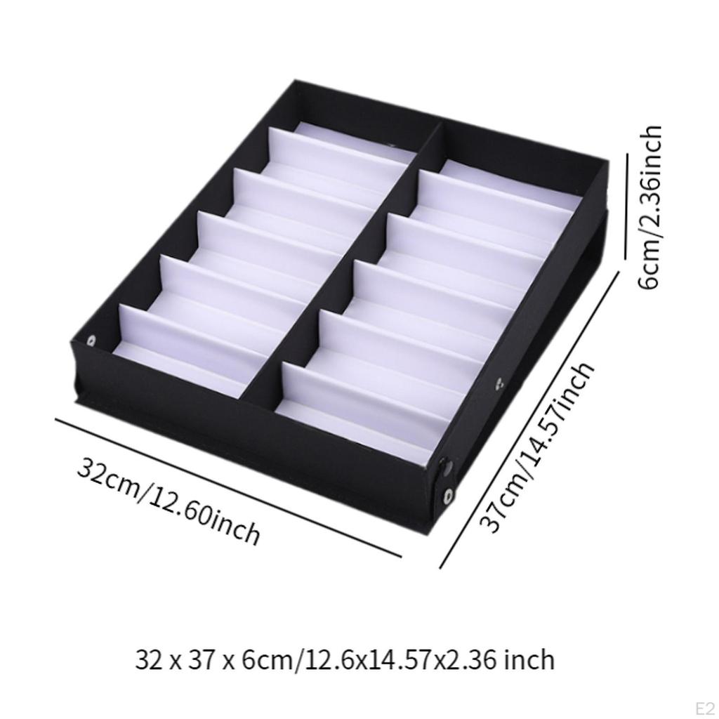 12 Fächer Brillen Präsentationsablage Schmuck Organizer Sonnenbrillen Aufbewahrungshalter