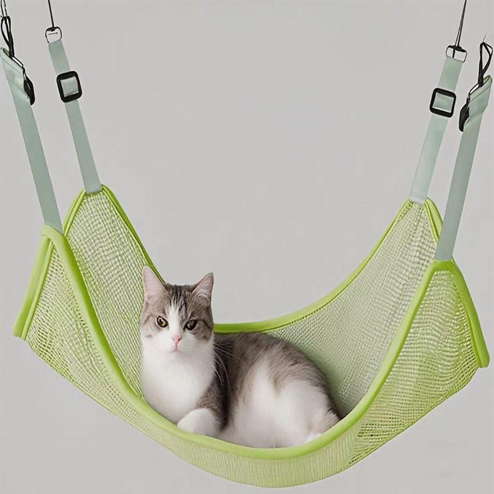 Hangable Pet Hammock Breathable Pet Sleeping Resting Bed Sturdy Cat Dog Hanging Nest  Indoor