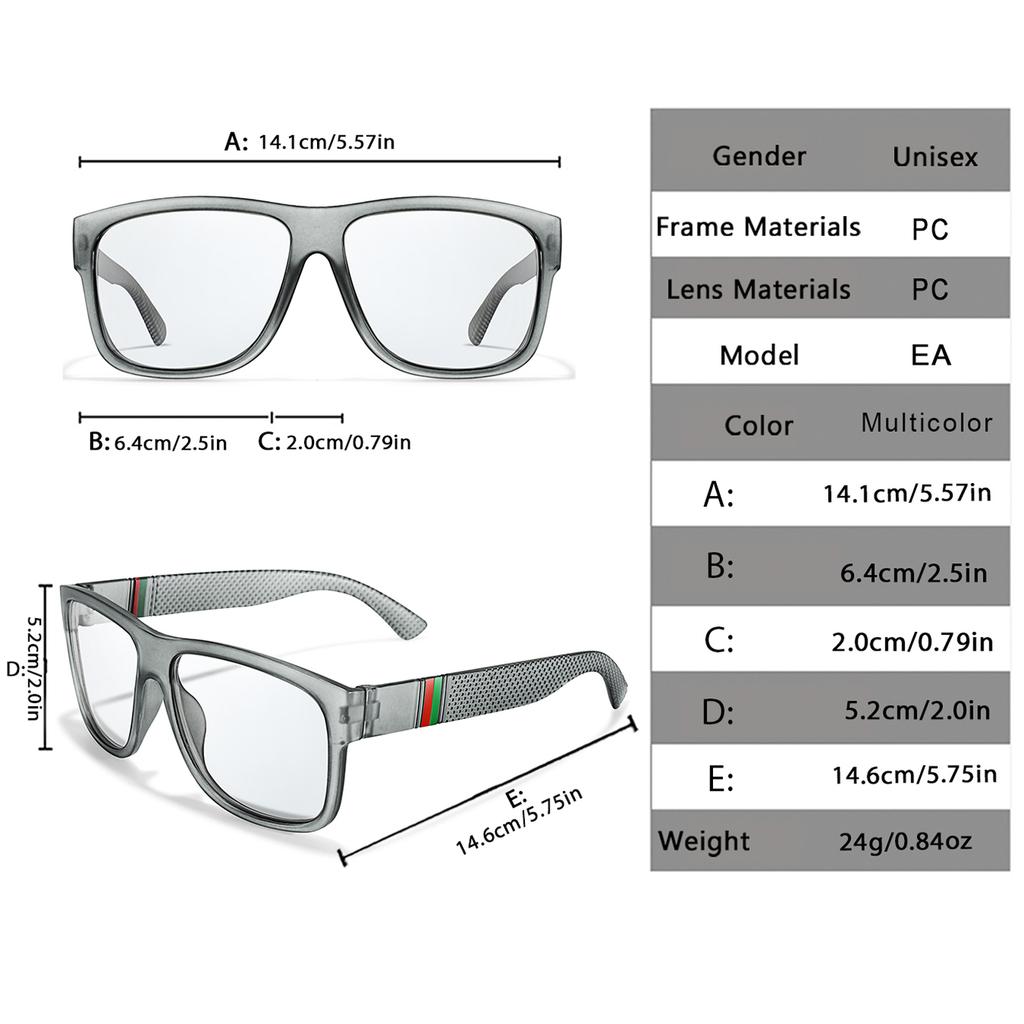 Photochromic Sunglasses for Men Women Classic Square Shades Outdoor Sports Cycling Color Change Dark Eyewear