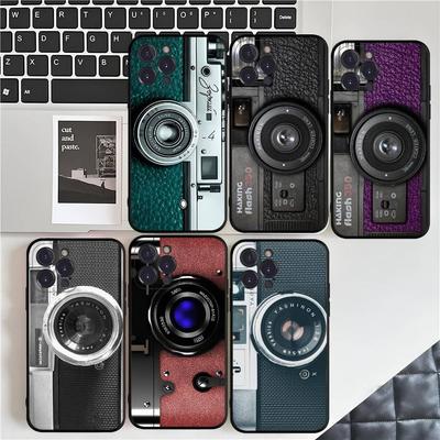 Retro Vintage Camera Phone Case For iPhone 17 16 15 14 11 12 13 Mini Pro XS Max Plus Funda Shell