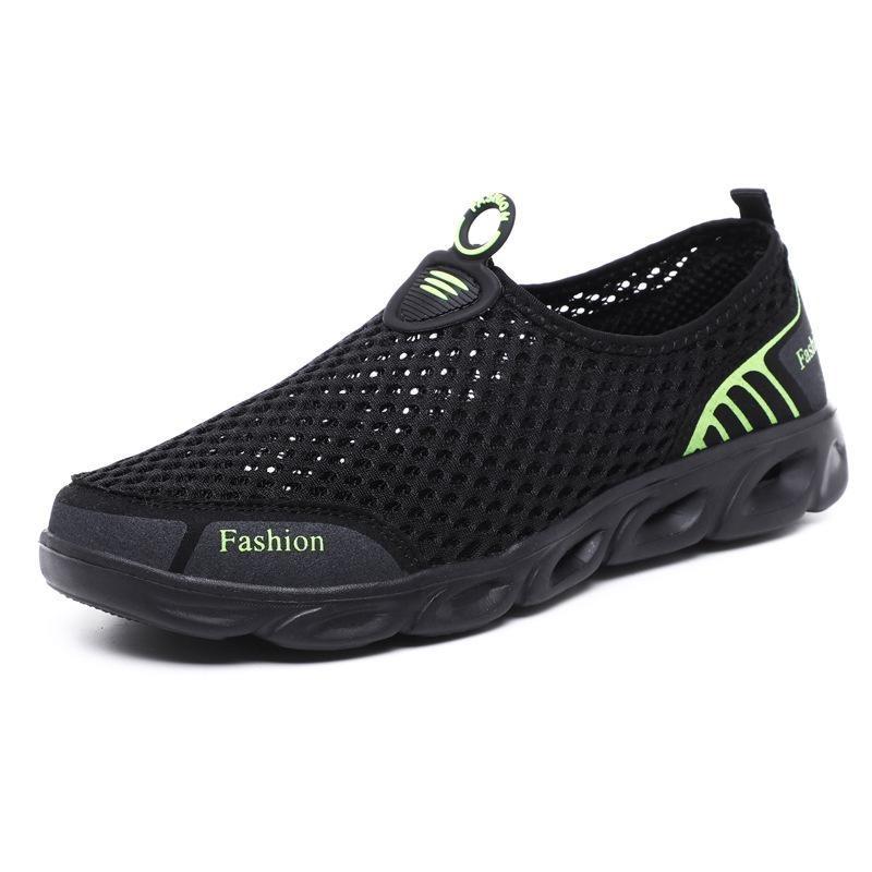 Heren Mesh Instappers Ademend Holle Zool Lichtgewicht Casual Zomerschoeisel