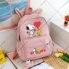 Large Capacity Schoolbag with Shoulder Strap; Student Three-piece Pencil Case Set