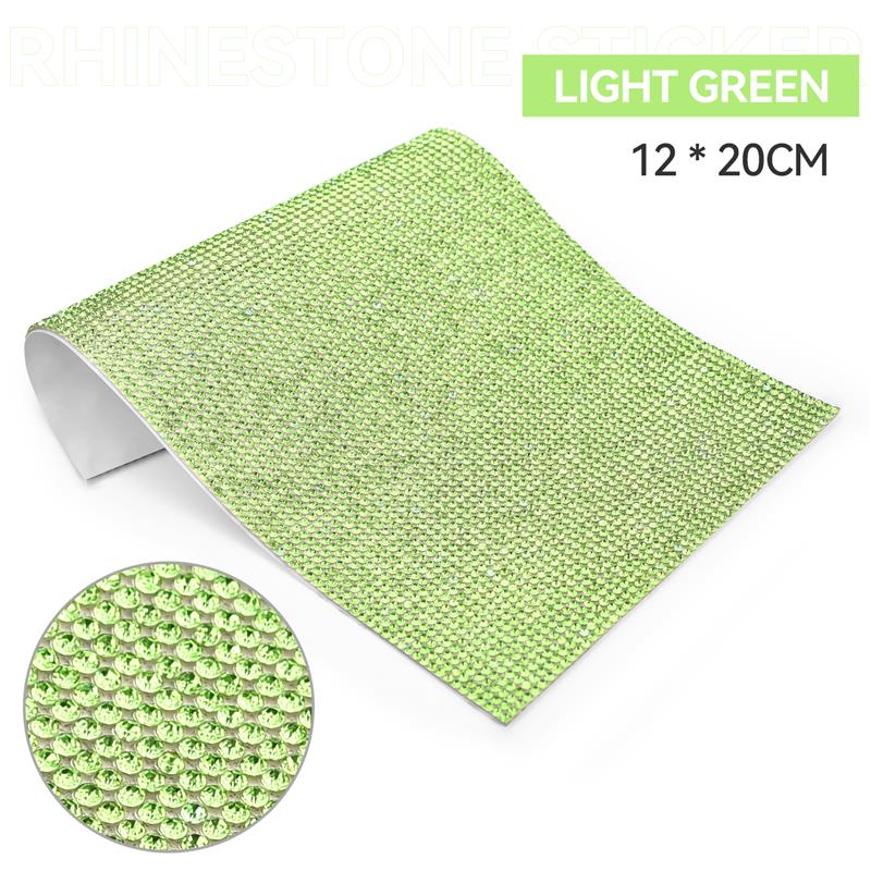 Self Adhesive Rhinestone Sticker Tape DIY Decoration 12x20cm Diamond Sticker For Arts Crafts DIY Car Phone Clothes Decoration