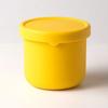 Silicone Lunch Box with Lid Round Food Crisper Bento Box Kitchen Storage Microwave Fruit Salad Fresh-Keeping