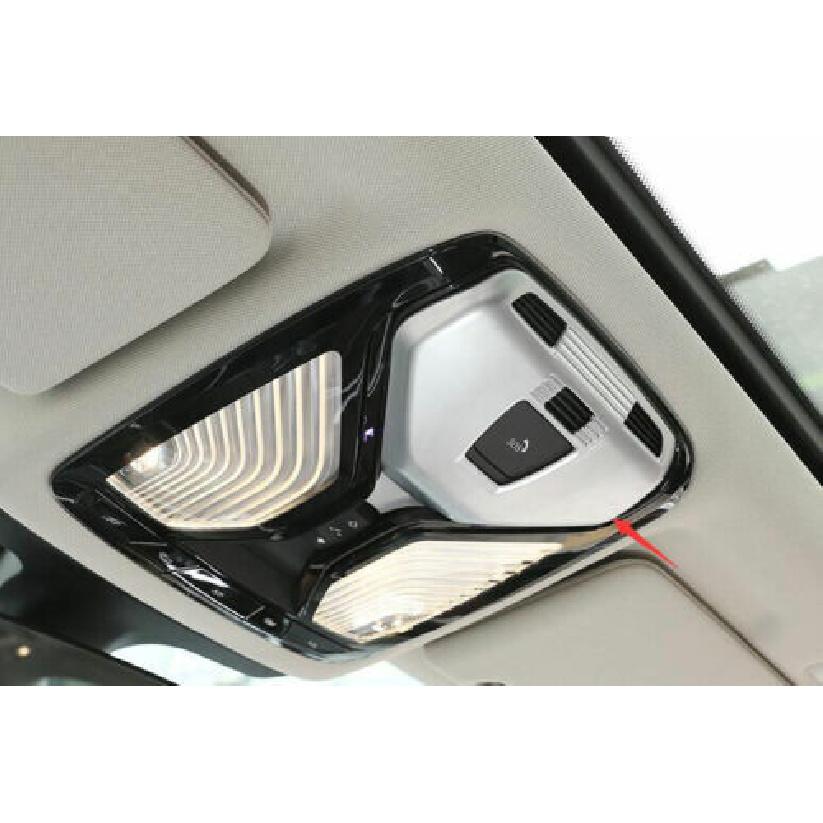 1PCS For BMW 5 Series G30 2018-2022 Cover Trim Silver ABS Front Reading Light
