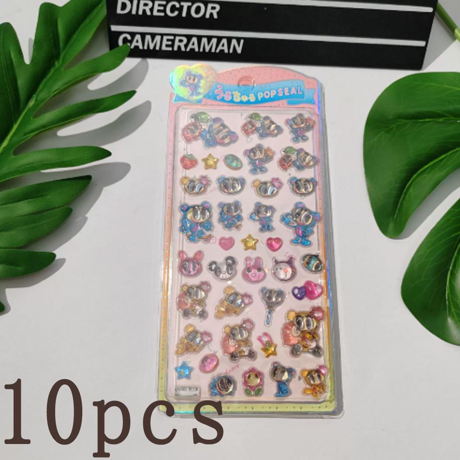 Hot Angel Blue Jelly Stickers Japanese Blue Phone Case Boys And Girls Diy Decorative Stickers Toys 3D Relief Stickers