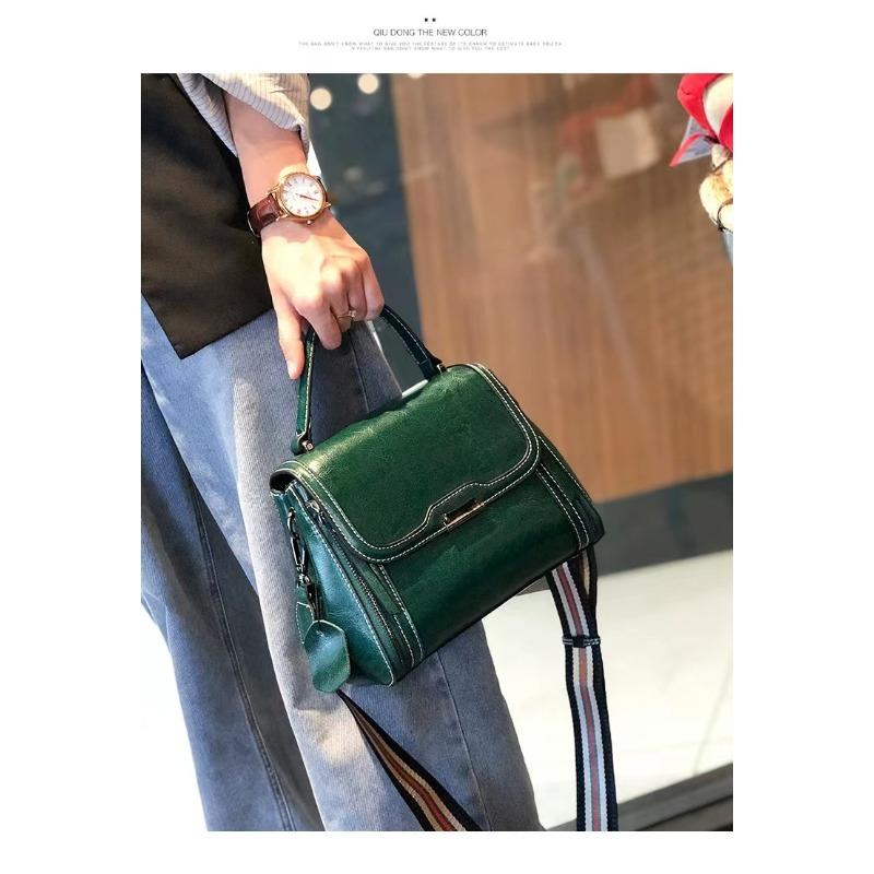 Leather women's bags women's new messenger bags women's commuter bags summer new bags portable shoulder bags women