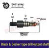 10mm Drill Accessories with Black & Decker-Compatible 3/8" Output Shaft Chuck