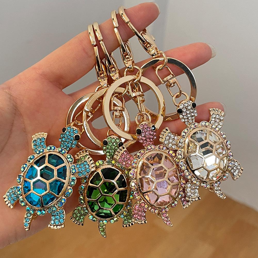 Cute Turtle Car Keychain Creative Gift Fashion Key Ring