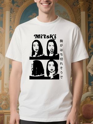 Mitski Band Graphic Tee - Japanese Manga Harajuku Print T...