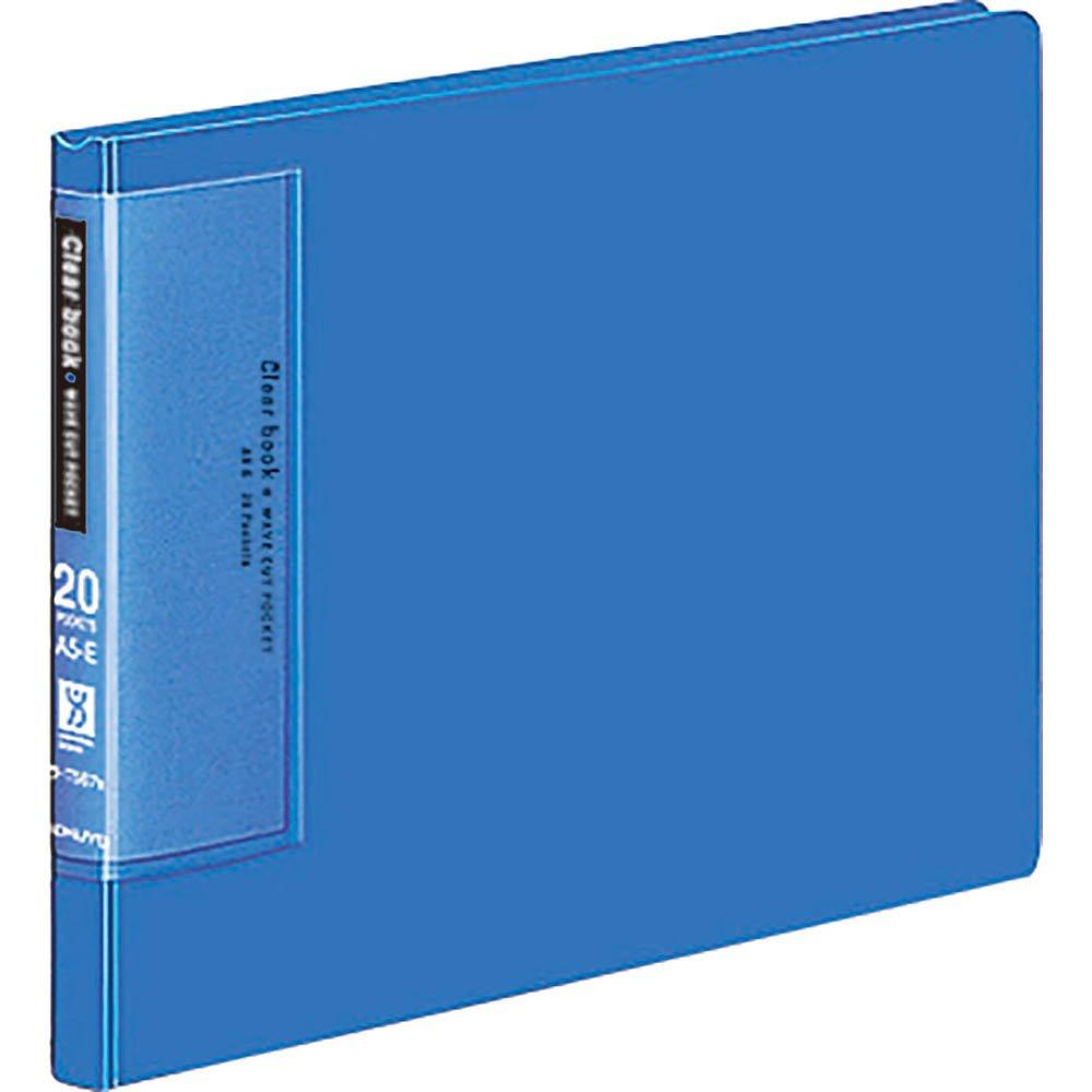 

Файл KOKUYO Прозрачный Файл Волна Вырез А5 20 Листов Синий La-T567B