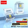 Shengwei RJ11 6P2C Vergoldete Telefonstecker