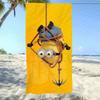 1Pc Cute Minion Printed Beach Towel With Ultra Fine Fiber Lightweight Fast Drying Soft Lightweight Travel Camping Yoga Swimming