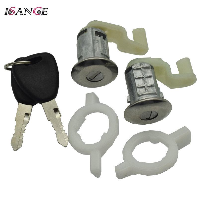 Door Lock Cylinder 2 Key Left Right LH RH For Renault Clio 1998 1999 2000 2001 2002 2003 2004 2005 & Megane Scenic Master Thalia