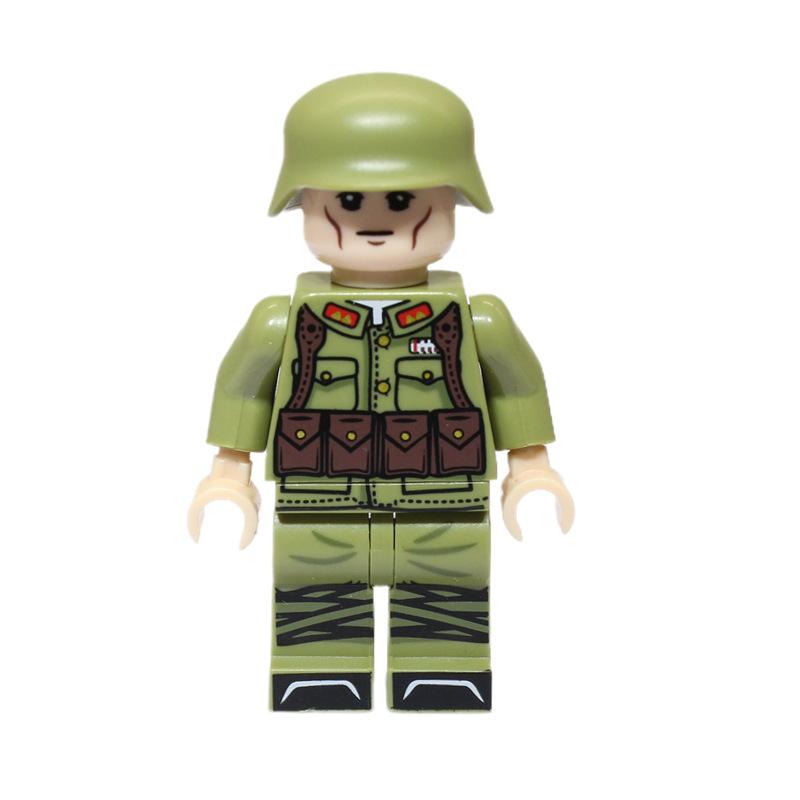 Militärische Soldaten des 2. Weltkriegs, Minifiguren, verschiedene Länder, Bausteinziegel, Weihnachts- und Geburtstagsgeschenk für Jungen und Kinder
