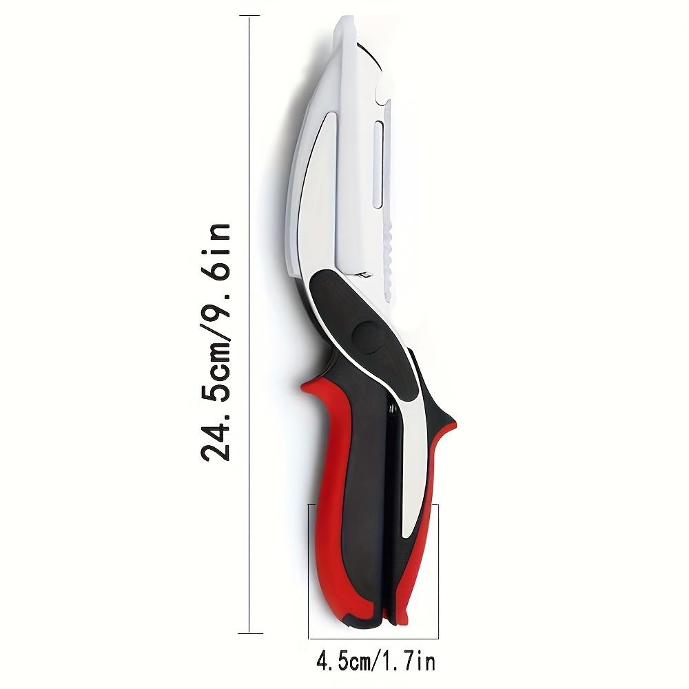 1pc Kitchen Scissors – Stainless Steel Blade Cutting Board Scissors| Tomato Fruit Vegetable Cutter for Meat Cheese5