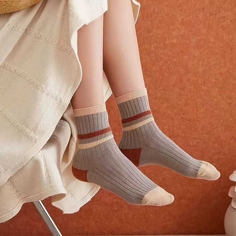 5 Pairs of Colorful Women'S Socks Decorative Socks Sports Socks Christmas Socks Arch Support Socks Birthday Gift Socks