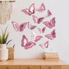 12 Pcs 3D Butterfly Wall Sticker Hollow Butterfly Removable Wall Mural Art for DIY Crafts Birthday Party Celebration