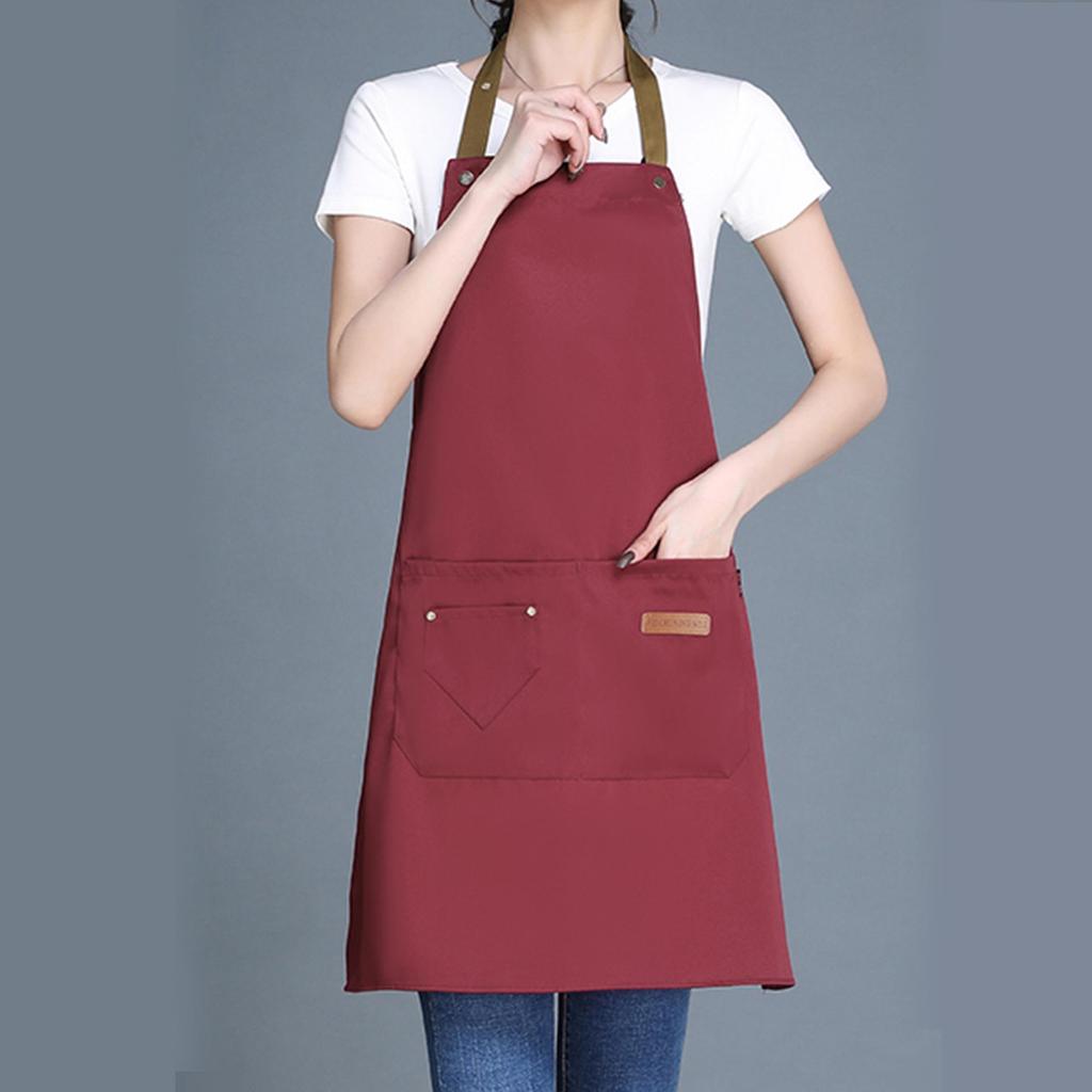 Water-Repellent Cooking Apron with Custom Print for Adults
