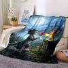 1pc Tom and Jerry Flannel Blanket Soft Warm Throw for Home, Office, Travel, All-Season Cozy Bedding Gift L1436