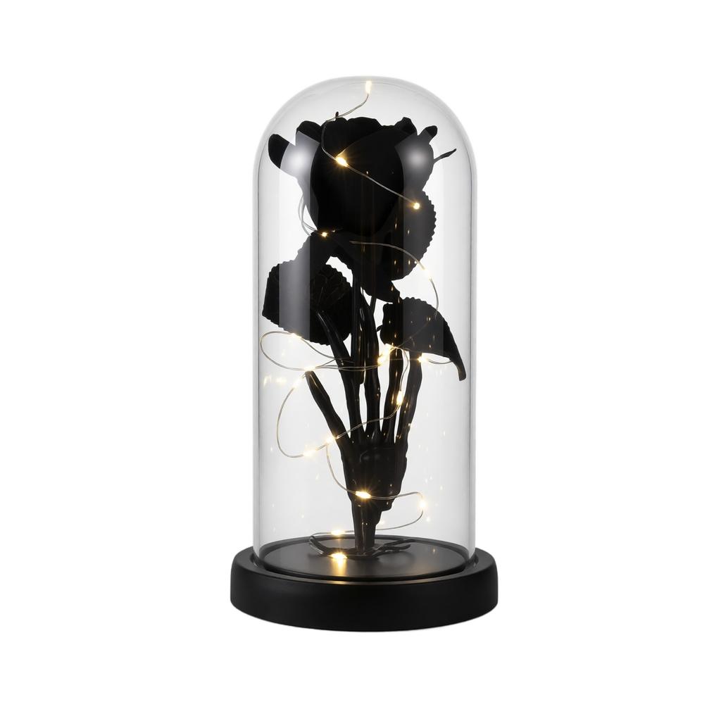 Halloween Glass Decorative Light with Glowing Effect for and Holiday Decor